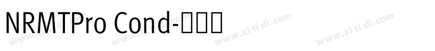 NRMTPro Cond字体转换
